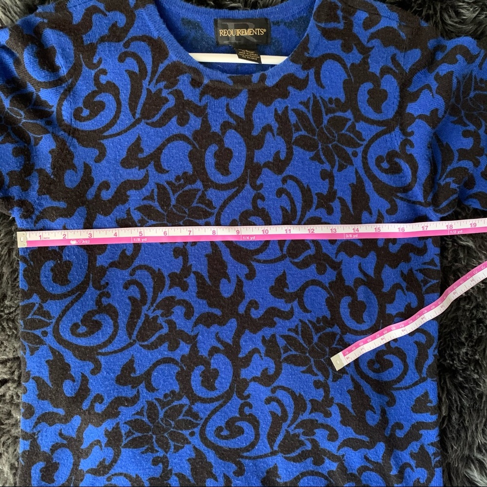 blue / black printed blouse - Picture 4 of 6